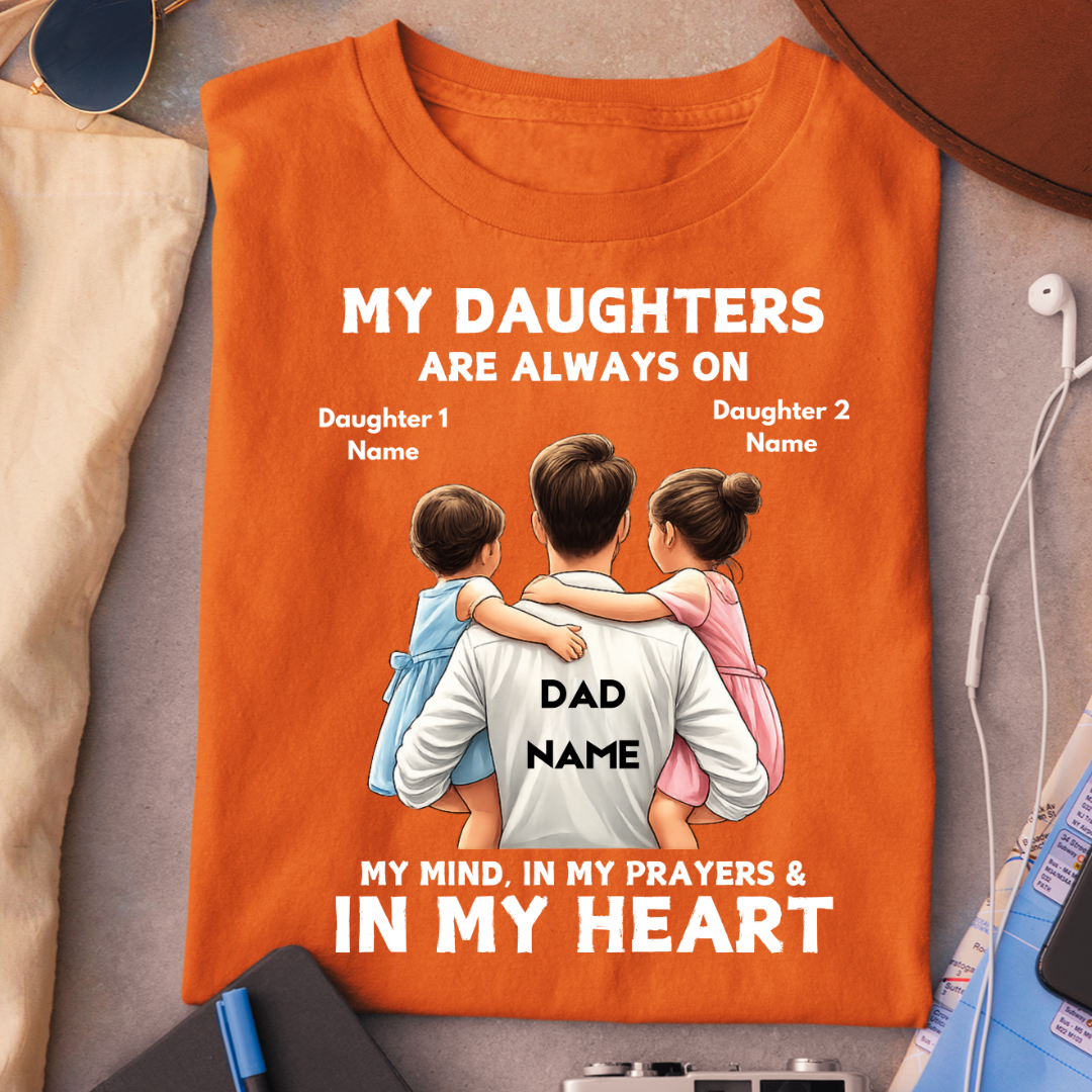 MY DAUGHTERS MY PRAYERS CUSTOMIZED TEE