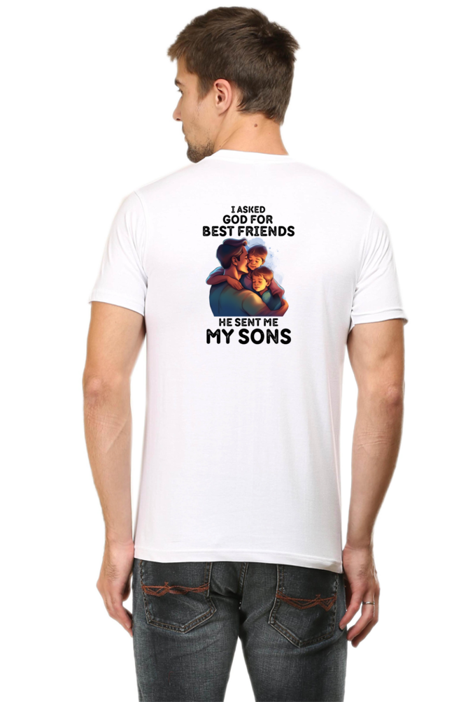 HE SENT MY SONS FRONT BACK PRINT