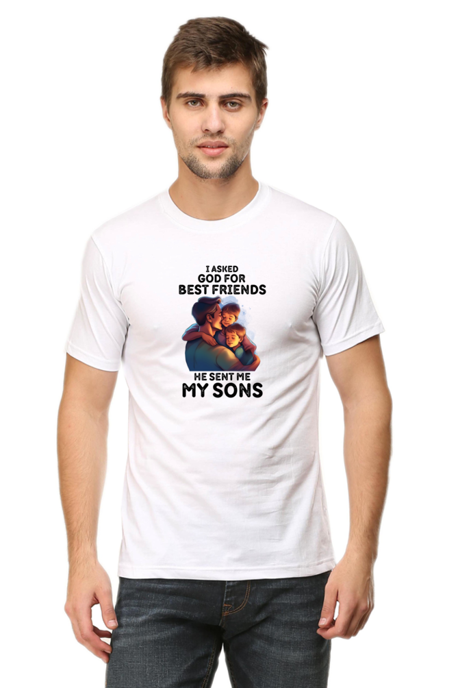 HE SENT MY SONS FRONT BACK PRINT