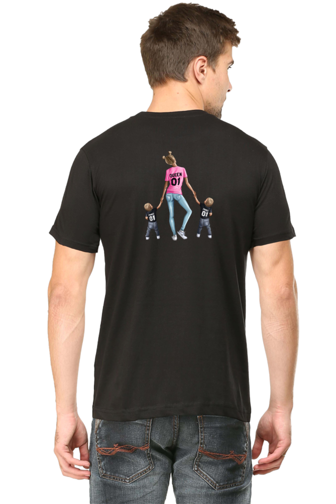 MOM QUEEN 2 SON FRONT BACK PRINT
