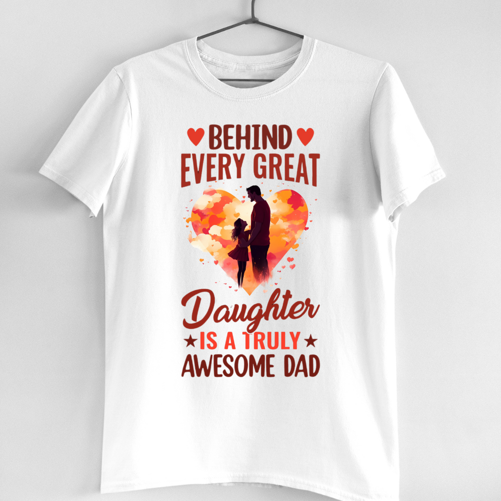 TRULY AWESOME DAD BEHIND DAUGHTER