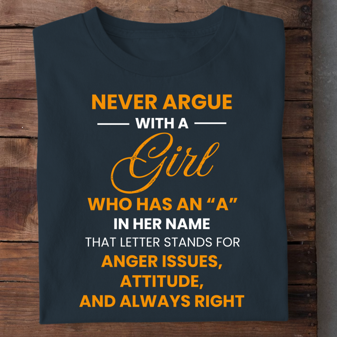 NEVER ARGUE