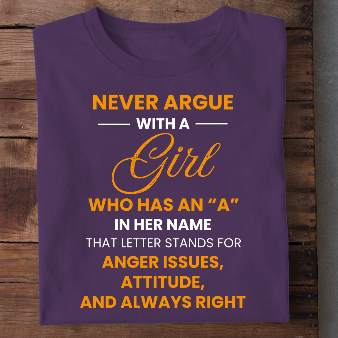 NEVER ARGUE