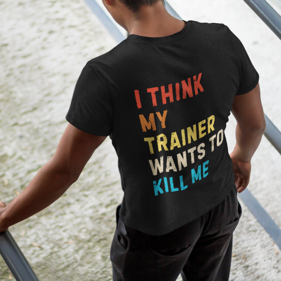MY TRAINER - BACK PRINT SHIRT