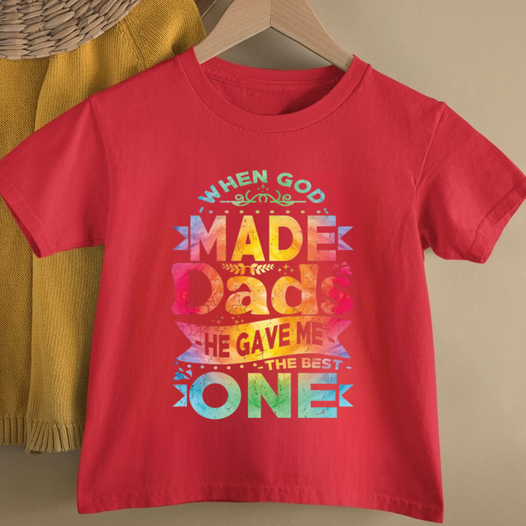 THE BEST DAD KIDS SHIRT