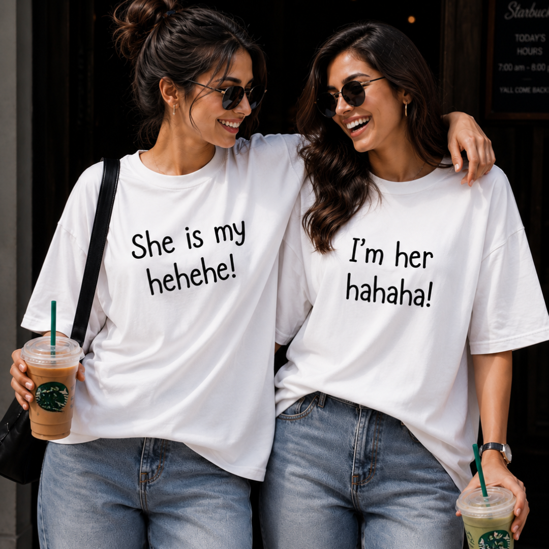 HEHEHE HAHAHA COMBO T-SHIRT
