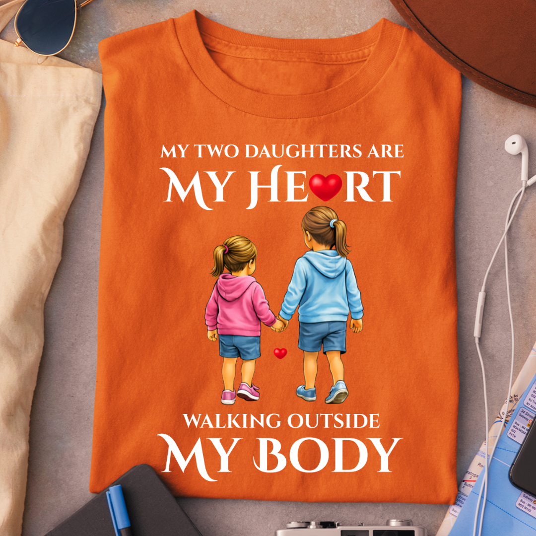 MY TWO DAUGHTERS MY HEART OUTSIDE
