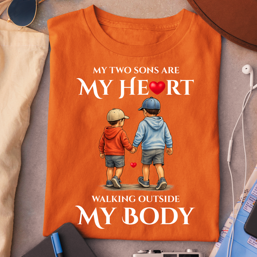 MY TWO SONS MY HEART OUTSIDE