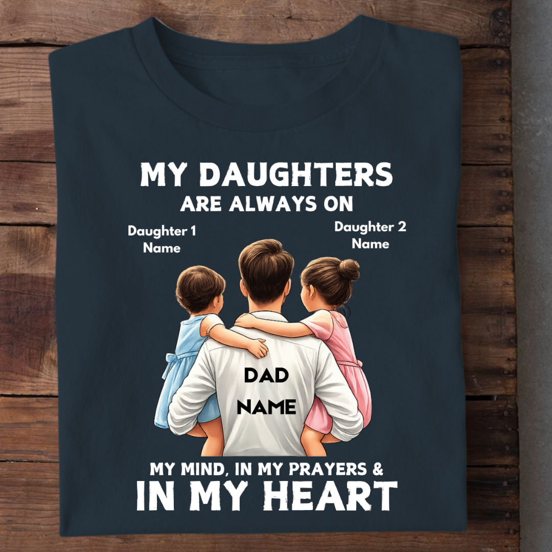 MY DAUGHTERS MY PRAYERS CUSTOMIZED TEE
