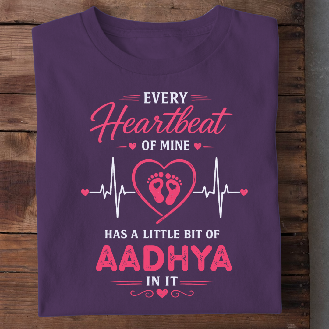 MY HEARTBEAT CUSTOMIZED TEE