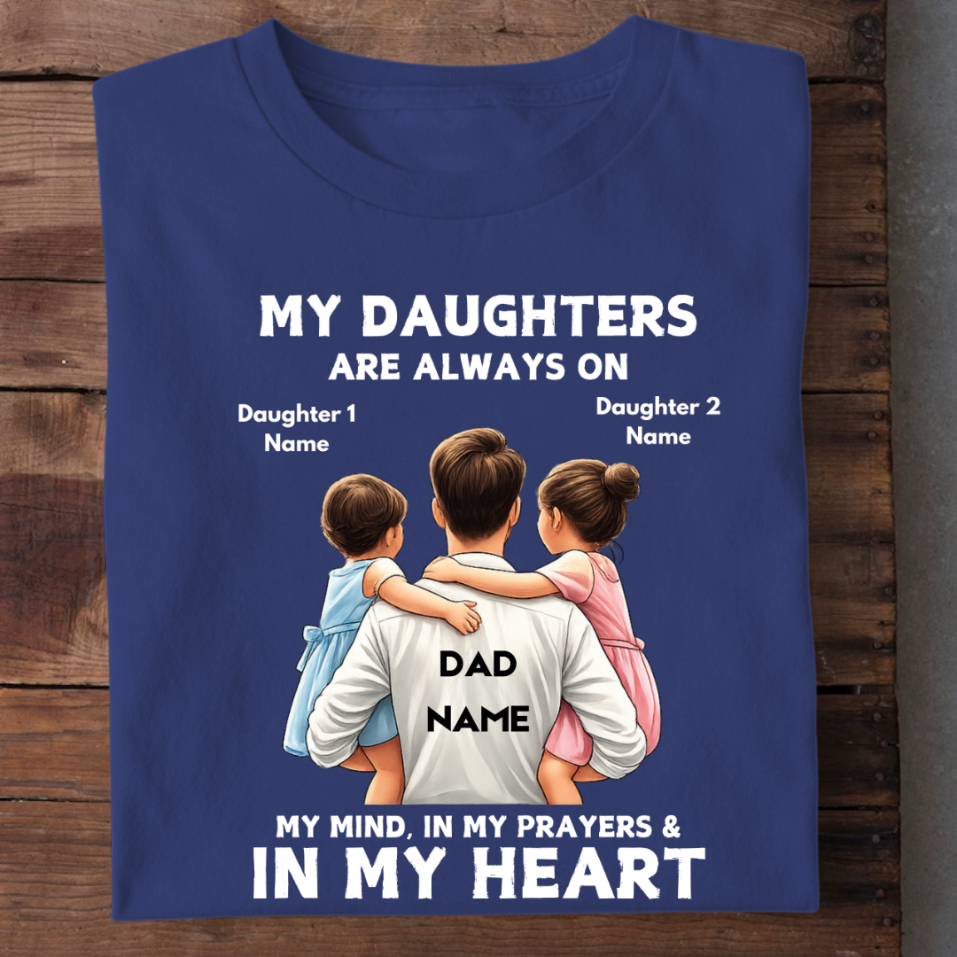 MY DAUGHTERS MY PRAYERS CUSTOMIZED TEE