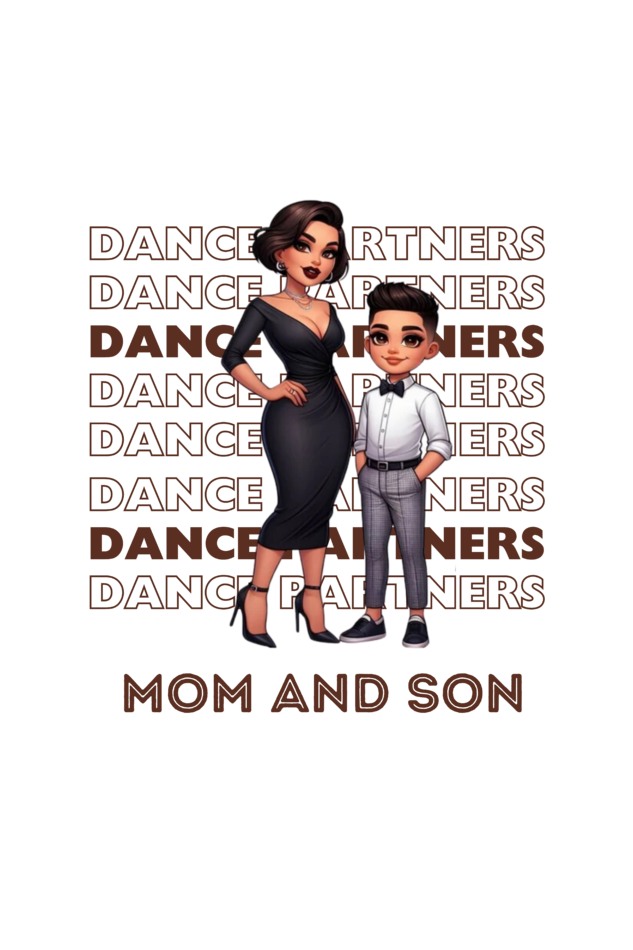 MOM SON DANCE PARTNERS KIDS SHIRT