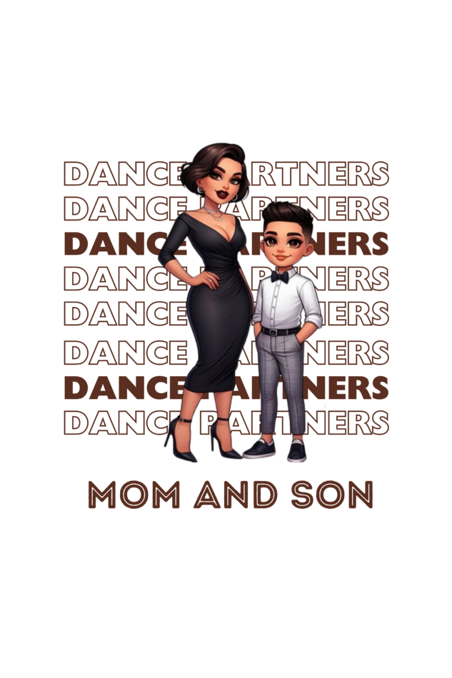 MOM SON DANCE PARTNERS KIDS SHIRT