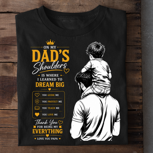 ON MY DAD'S SHOULDER