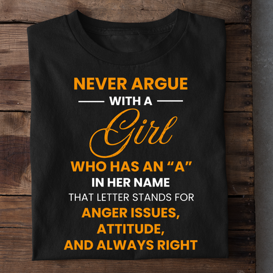 NEVER ARGUE