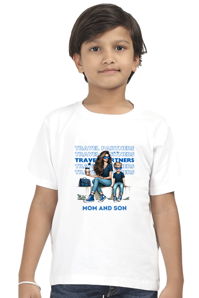 MOM SON TRAVEL PARTNERS KIDS SHIRT