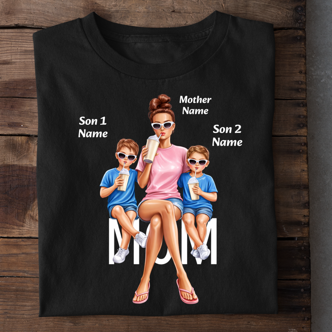 MOM OF BOYS CUSTOMIZED TEE