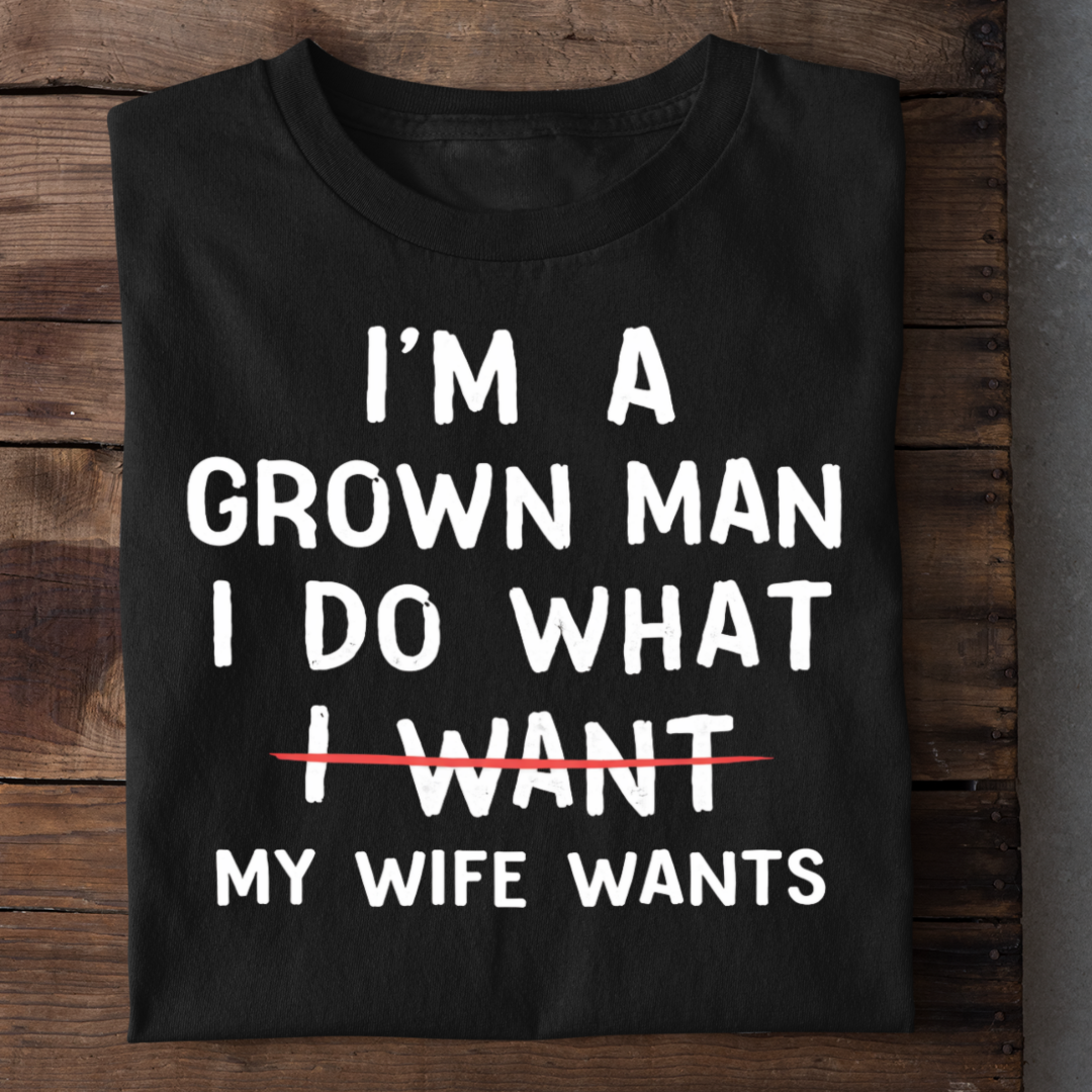 GROWN MAN WITH WIFE
