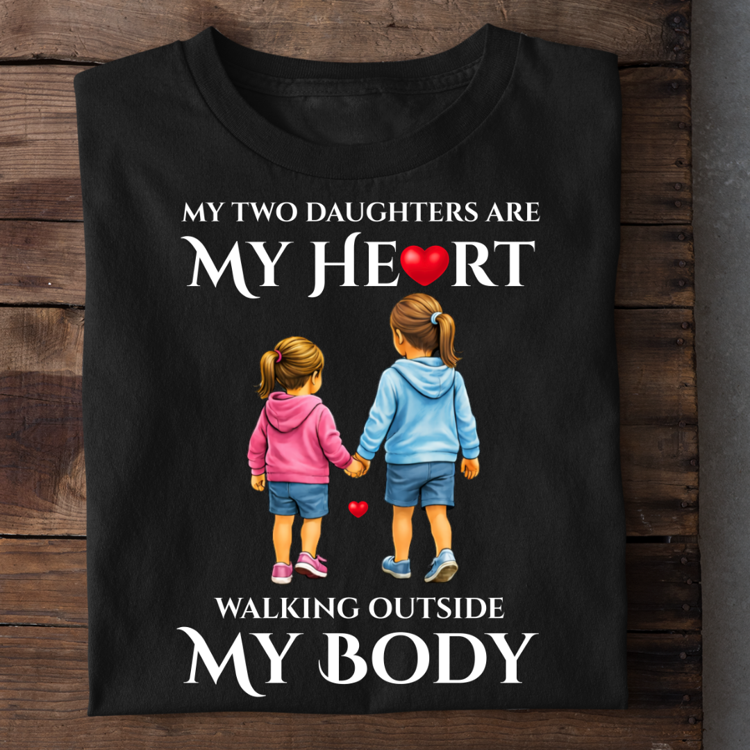 MY TWO DAUGHTERS MY HEART OUTSIDE