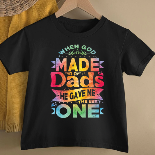 THE BEST DAD KIDS SHIRT
