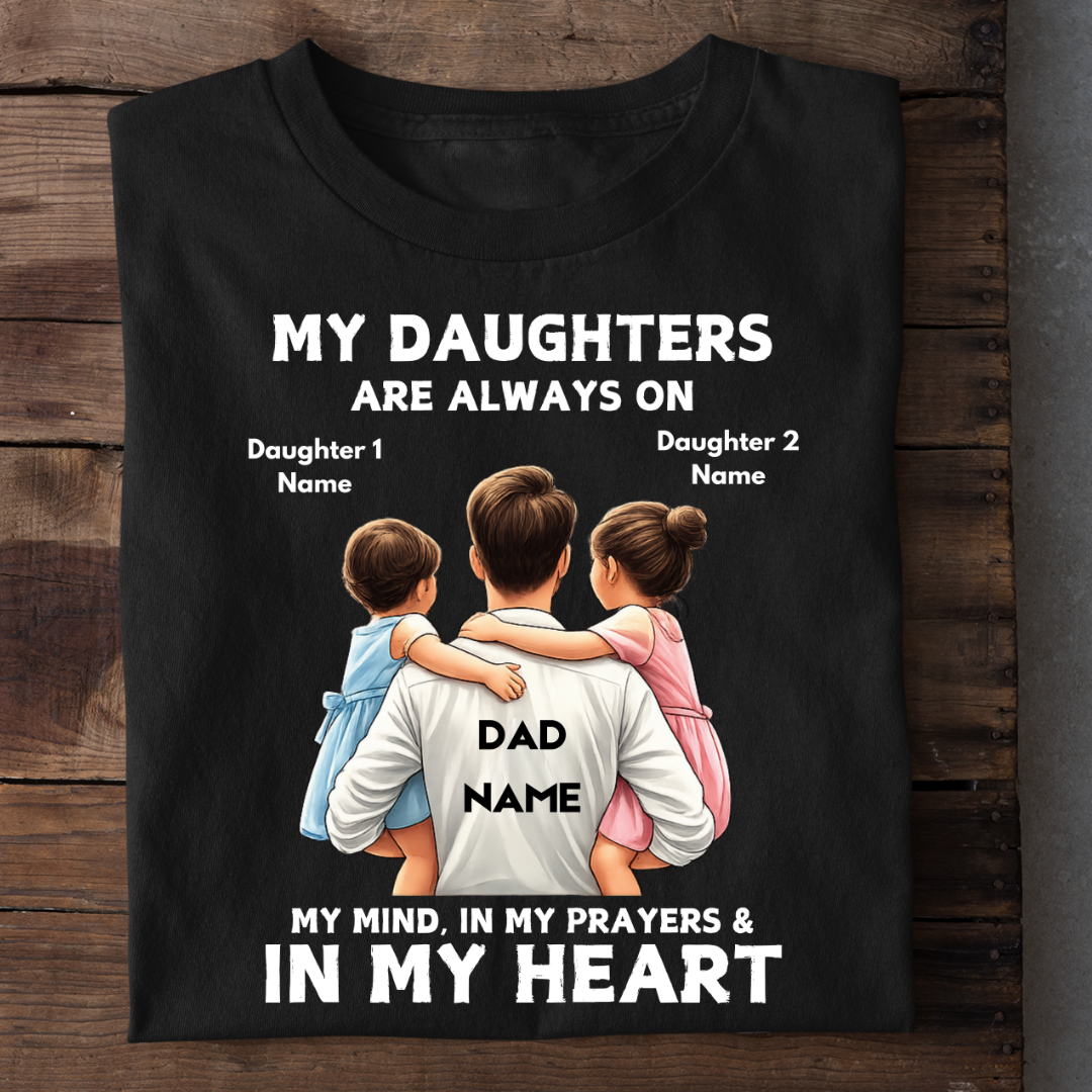 MY DAUGHTERS MY PRAYERS CUSTOMIZED TEE