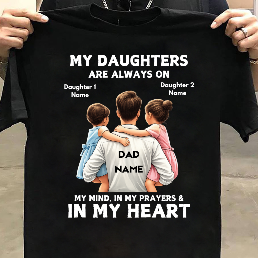 MY DAUGHTERS MY PRAYERS CUSTOMIZED TEE