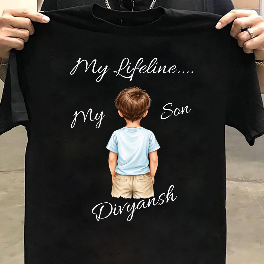 MY SON MY LIFELINE CUSTOMIZED TEE