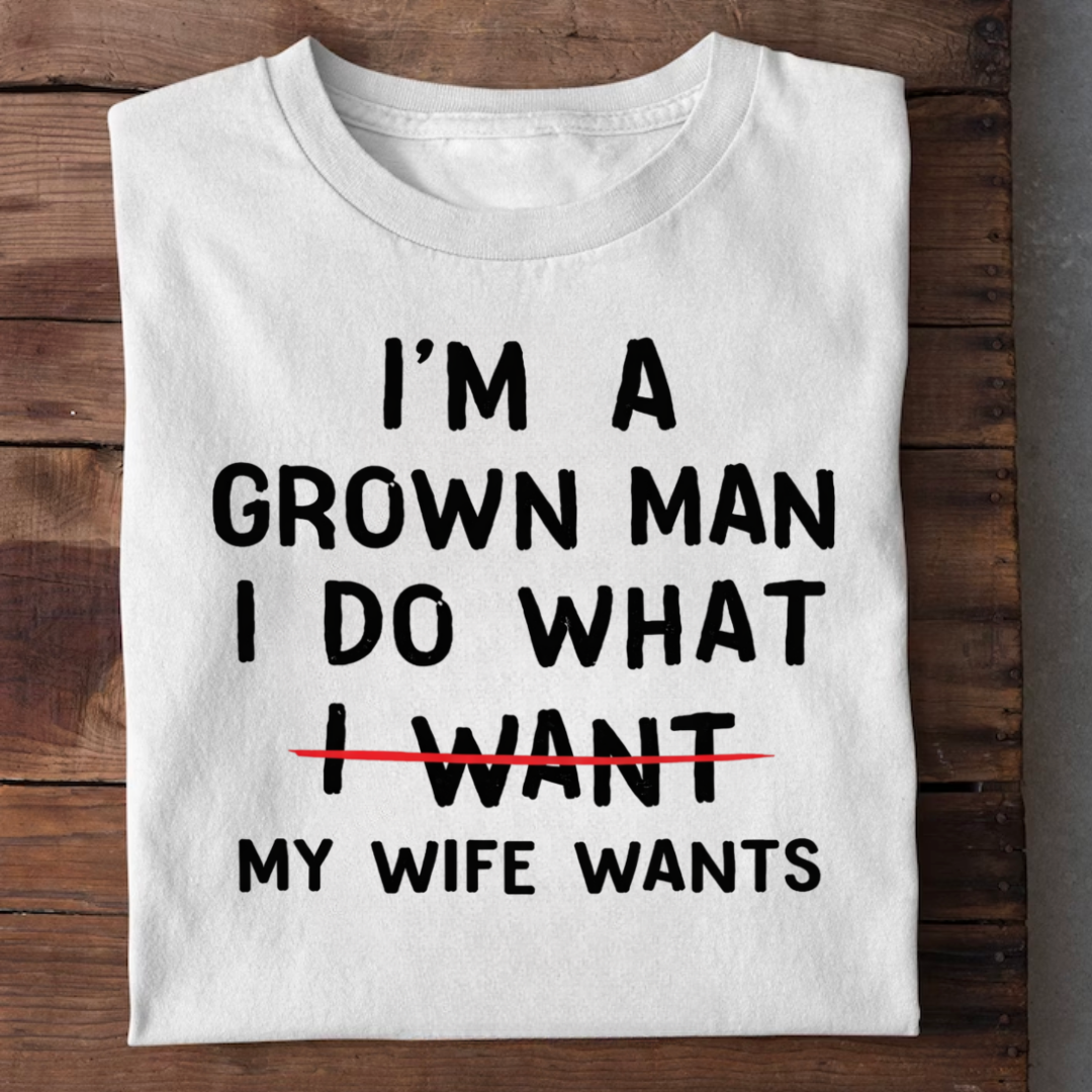 GROWN MAN WITH WIFE
