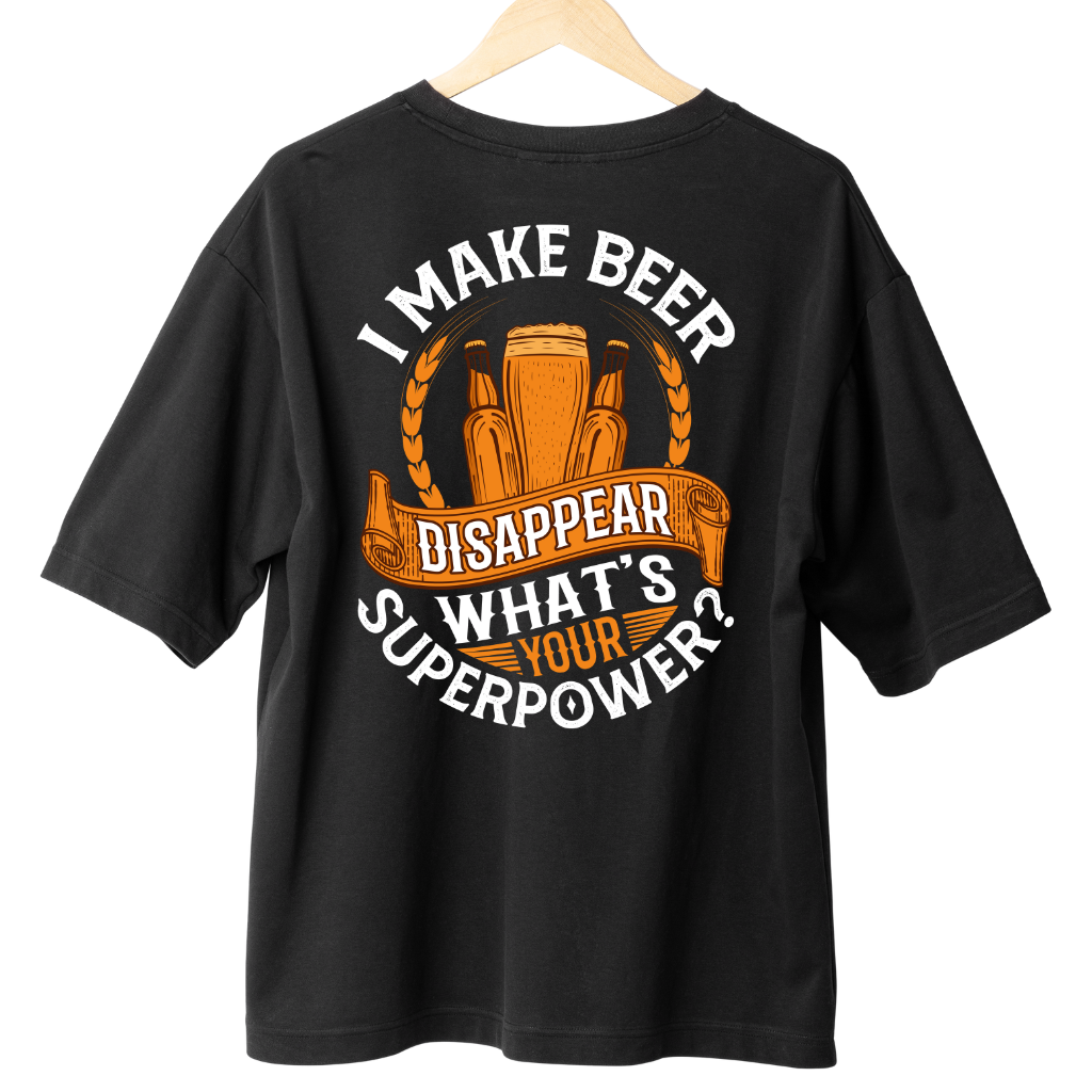 BEER DISAPPEAR - BACK PRINT SHIRT