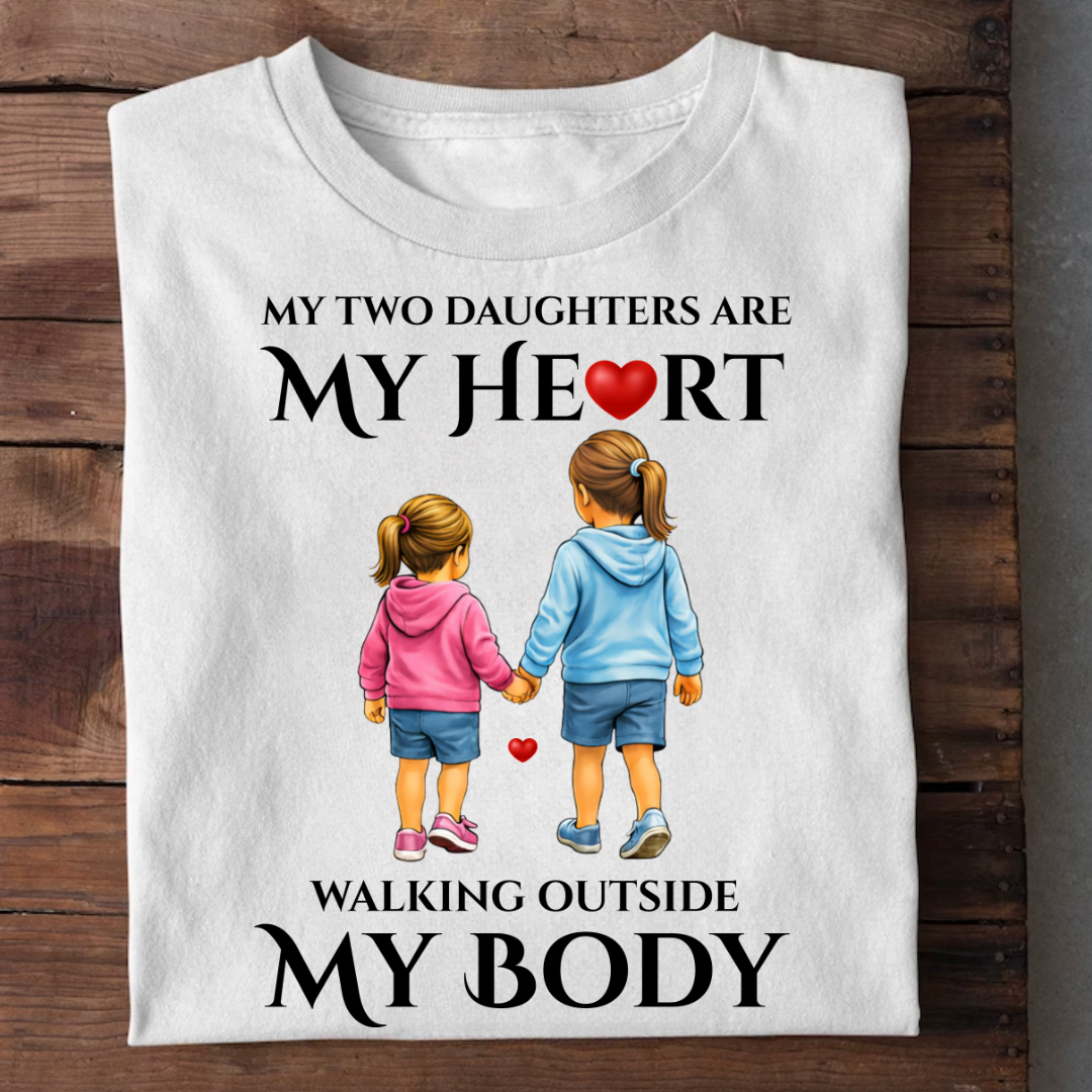 MY TWO DAUGHTERS MY HEART OUTSIDE
