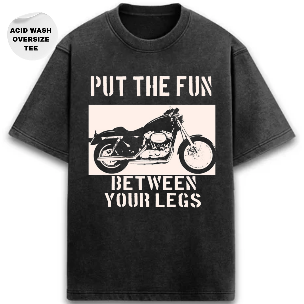 FUN BETWEEN LEGS - ACID WASH OVERSIZE