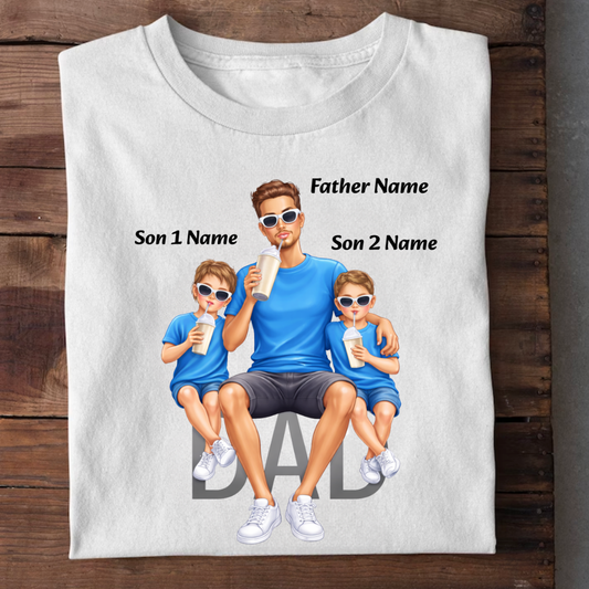 DAD OF BOYS CUSTOMIZED TEE