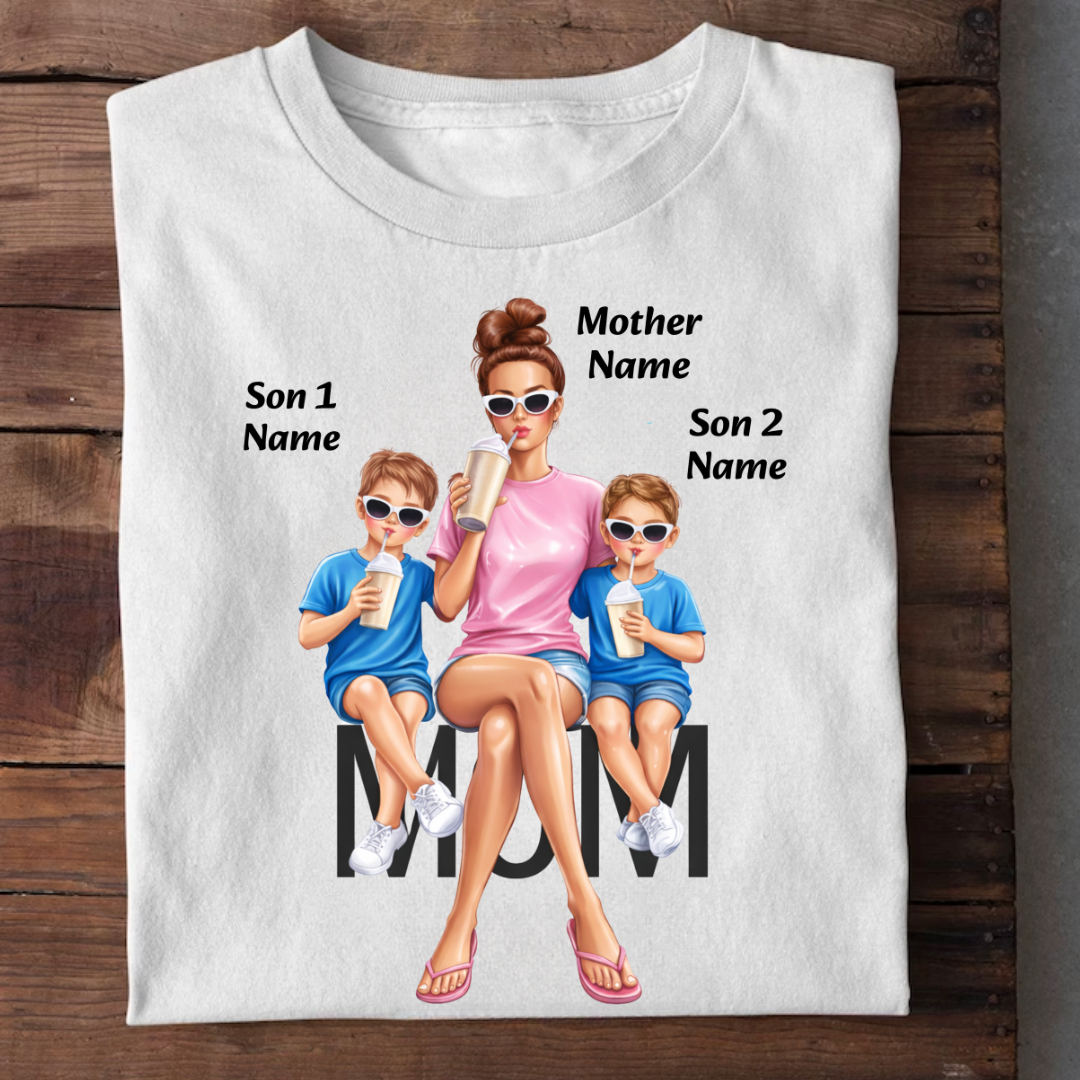 MOM OF BOYS CUSTOMIZED TEE