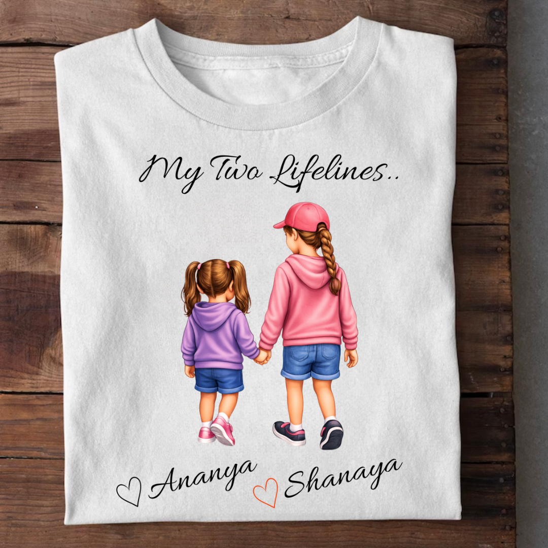 MY LIFELINES MY DAUGHTERS CUSTOMIZED TEE