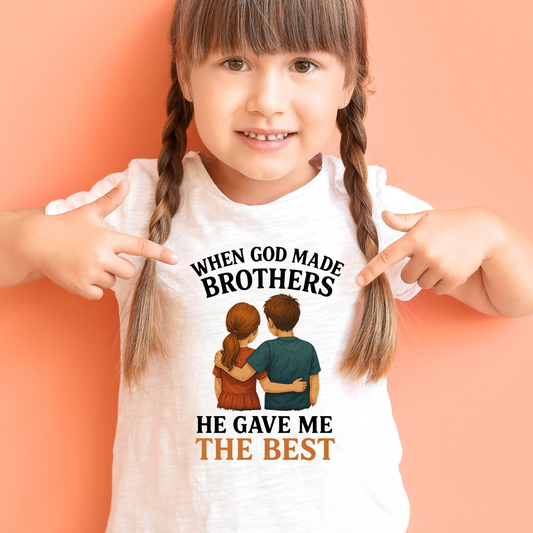BEST BROTHER - GIRL KID TEE