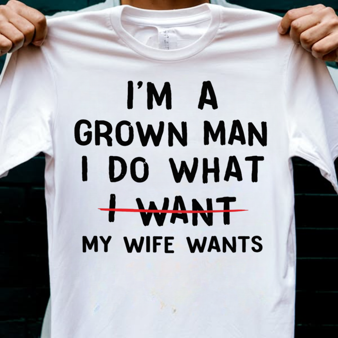 GROWN MAN WITH WIFE