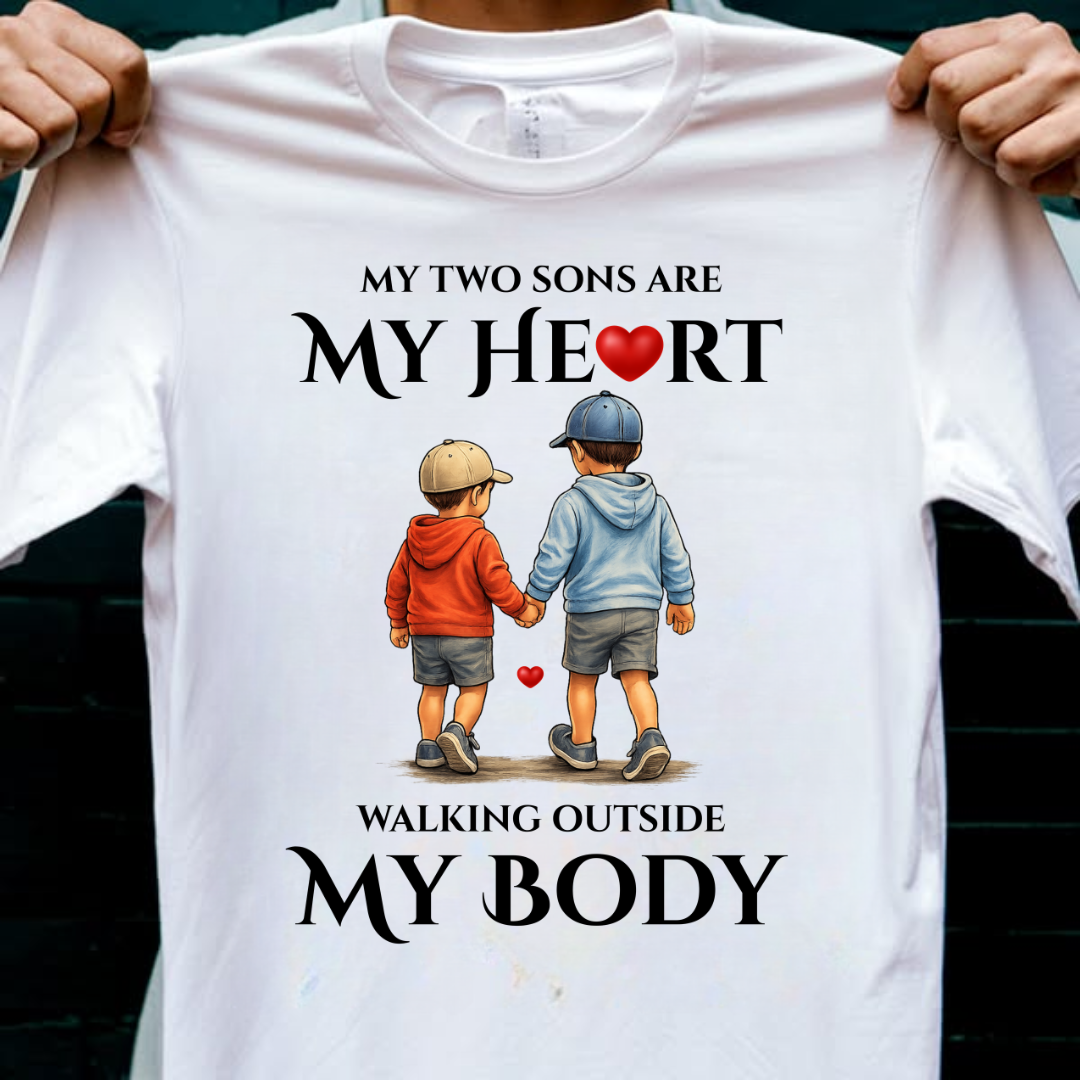MY TWO SONS MY HEART OUTSIDE
