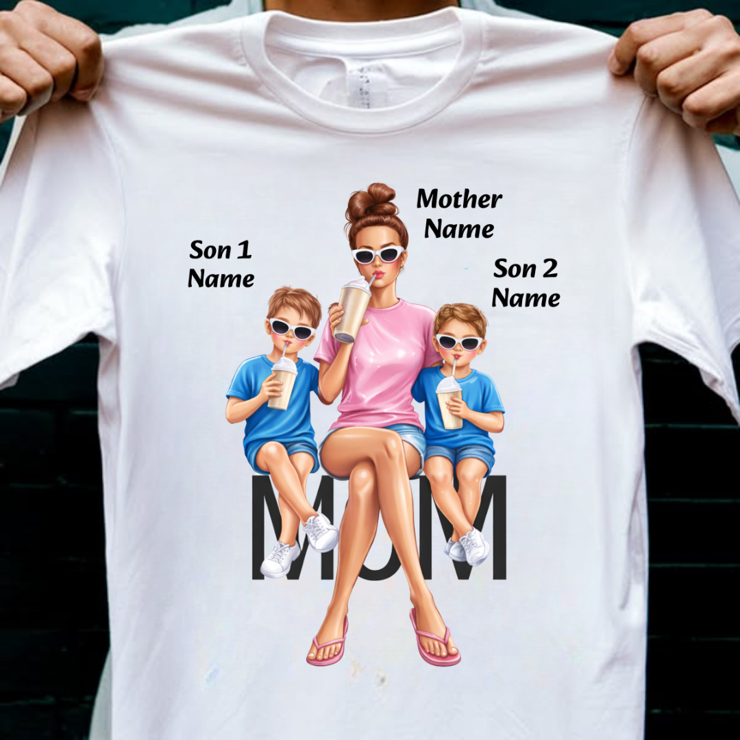 MOM OF BOYS CUSTOMIZED TEE