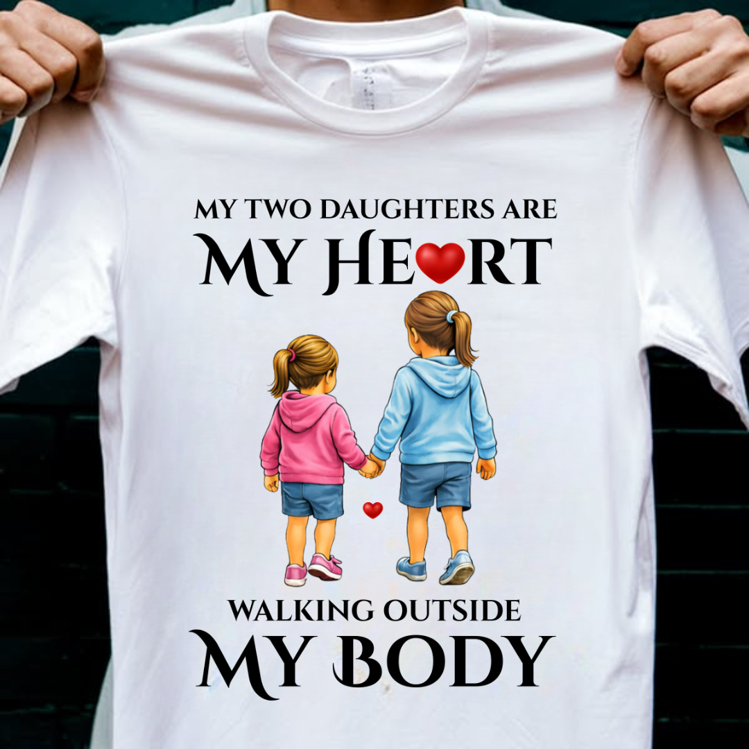 MY TWO DAUGHTERS MY HEART OUTSIDE