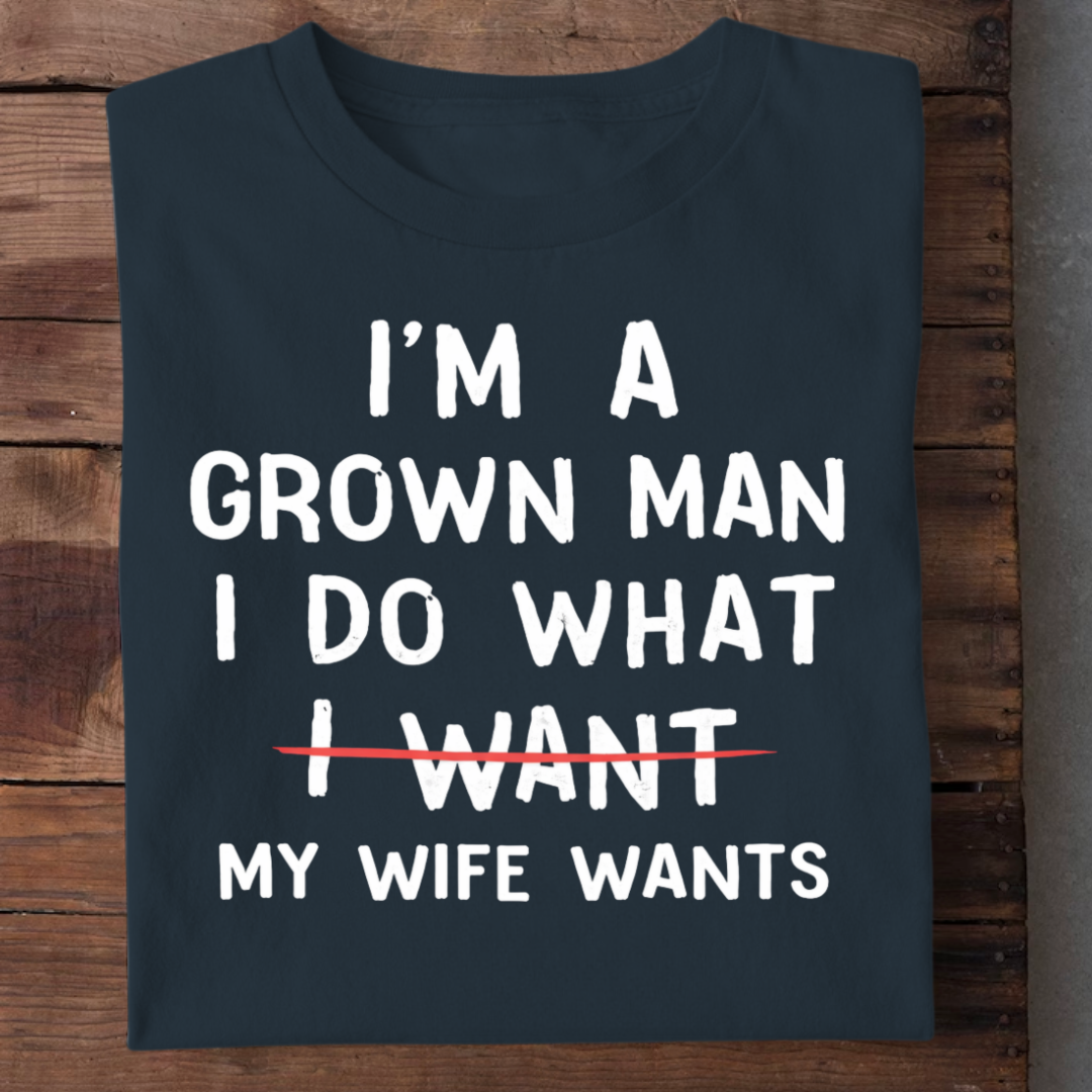 GROWN MAN WITH WIFE