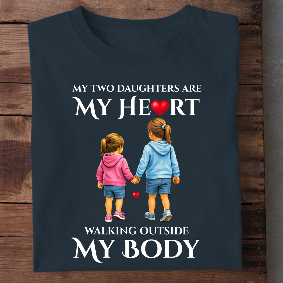 MY TWO DAUGHTERS MY HEART OUTSIDE