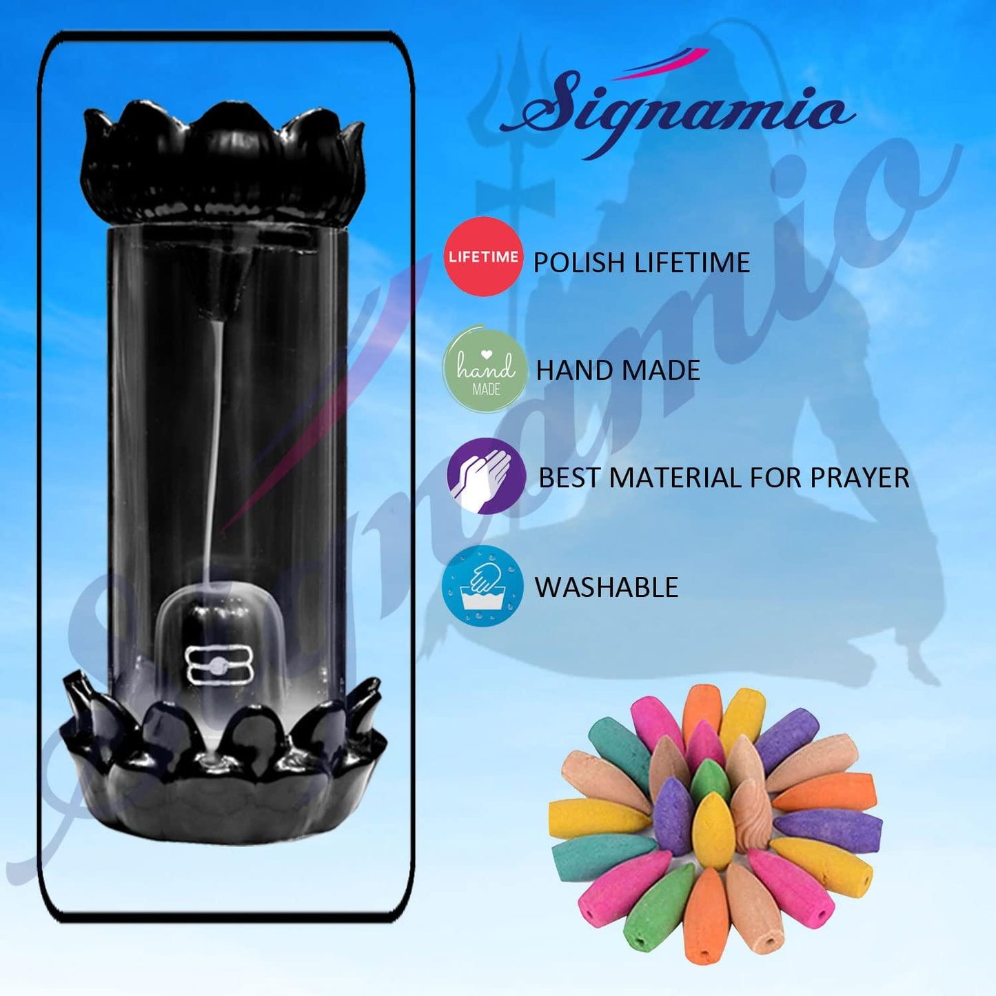 SHIV LINGA SMOKE FOUNTAIN