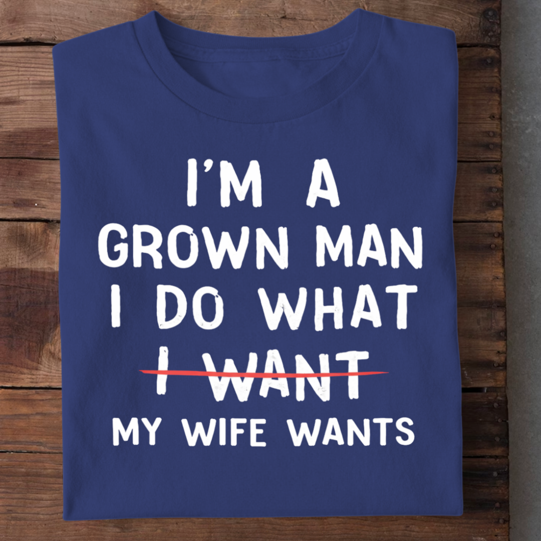 GROWN MAN WITH WIFE