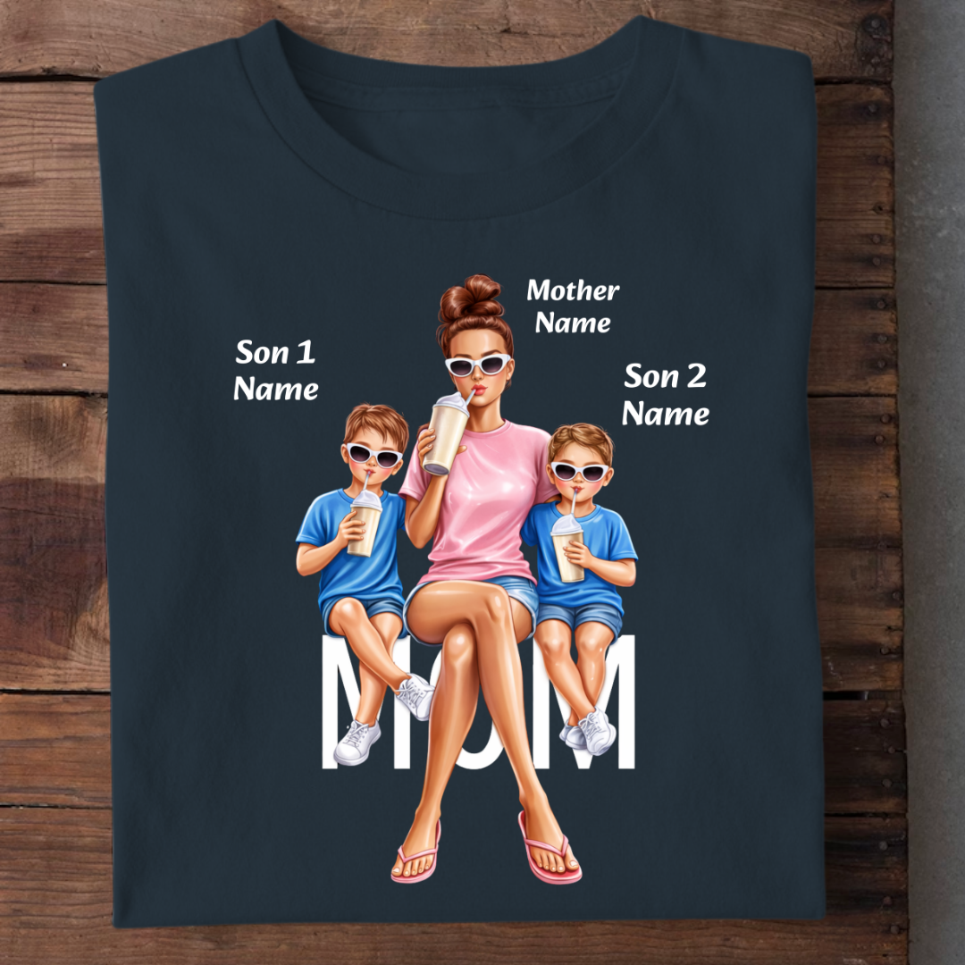 MOM OF BOYS CUSTOMIZED TEE