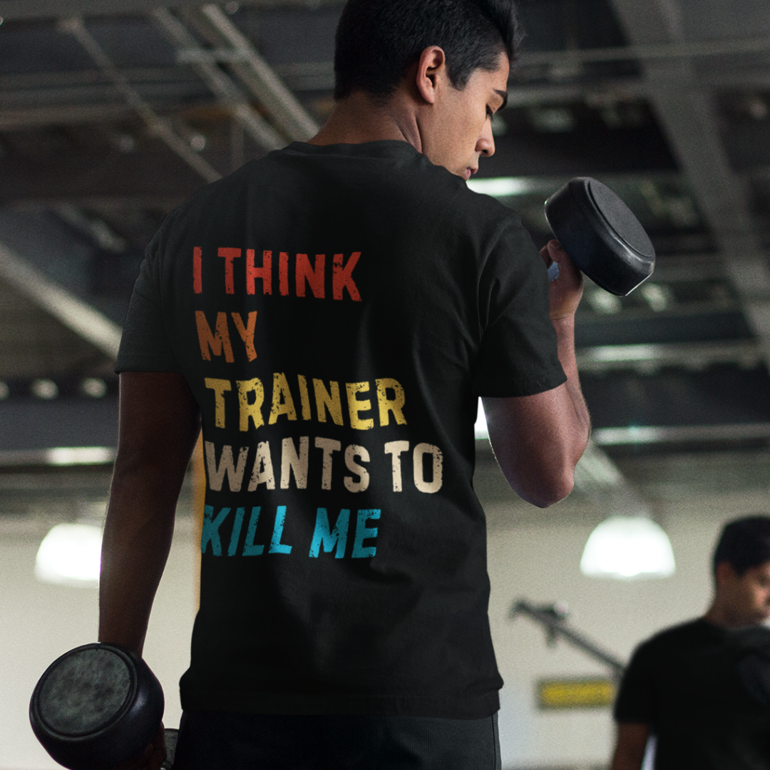 MY TRAINER - BACK PRINT SHIRT