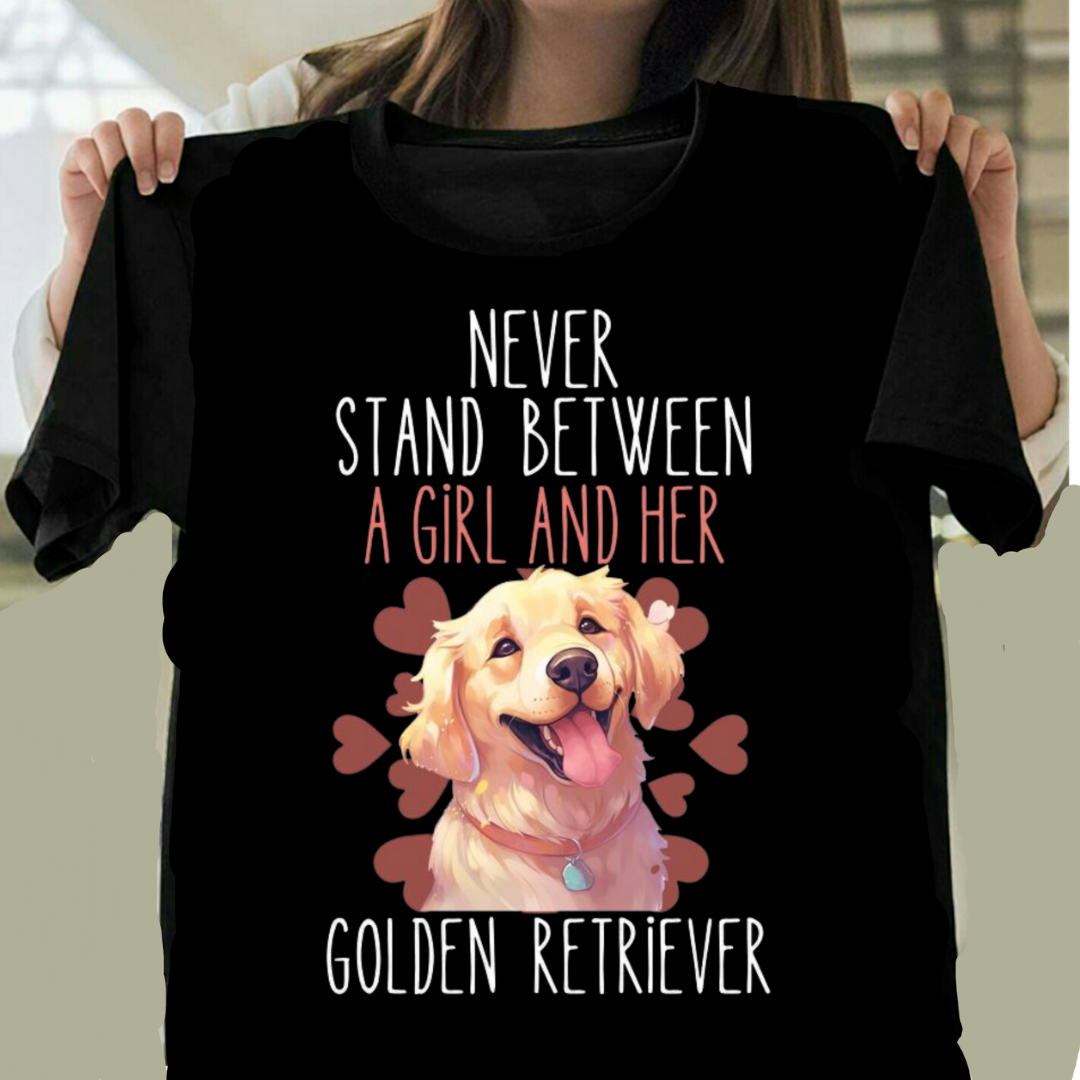 A GIRL AND HER GOLDEN RETRIEVER