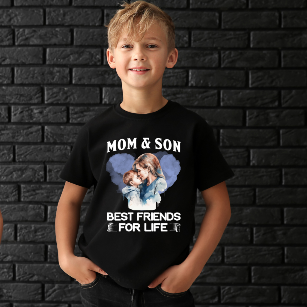 MOM AND SON BEST FRIEND - KIDS SHIRT