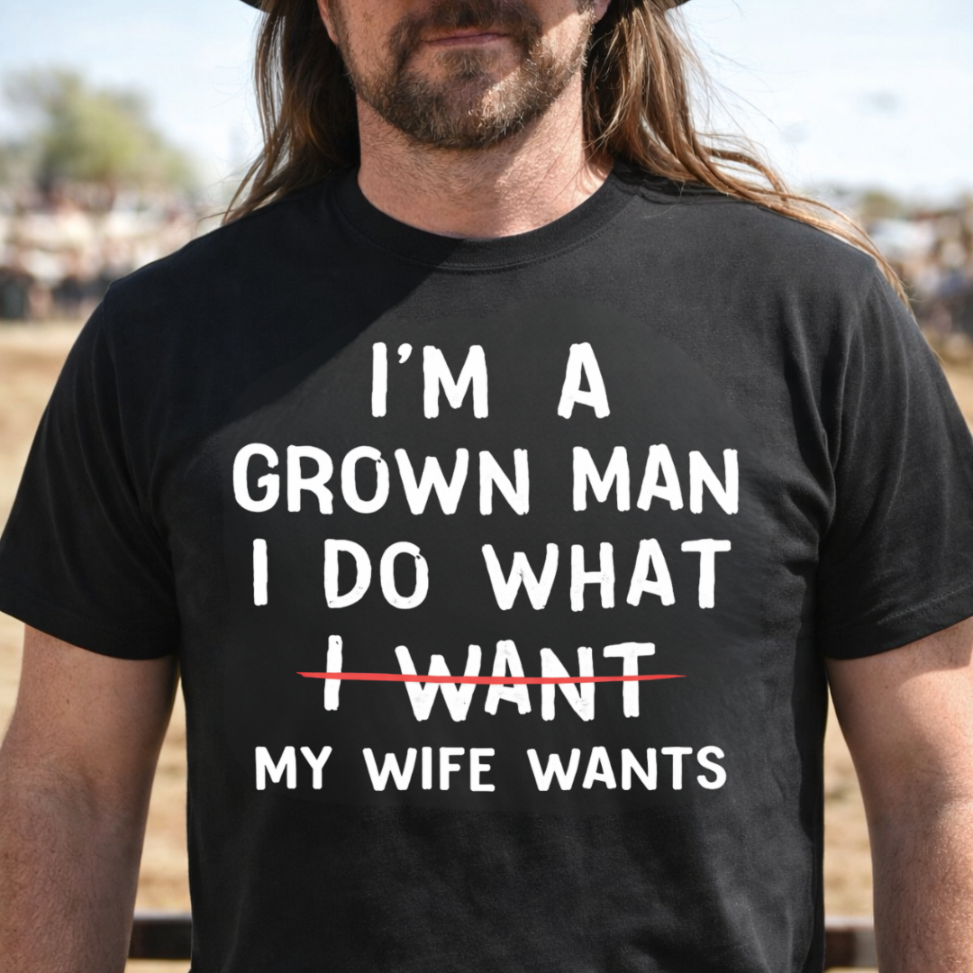 GROWN MAN WITH WIFE
