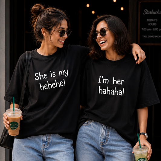 HEHEHE HAHAHA COMBO T-SHIRT