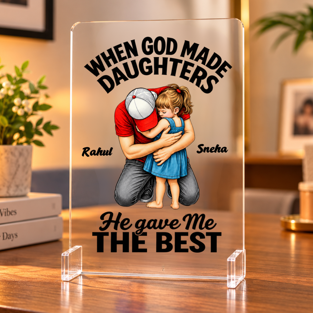 My Daughter The Best – Personalized Acrylic Display Stand